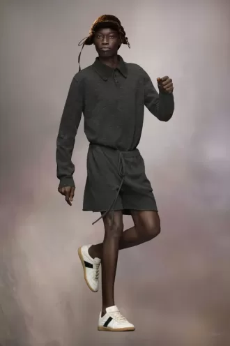 Cashmere knit shorts