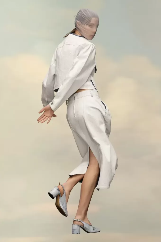 Cropped Collarless Denim Jacket Cropped Collarless Denim Jacket