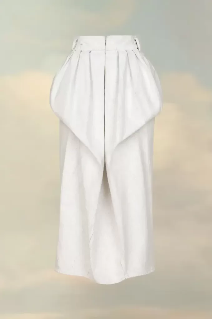 Denim Gathered Skirt Denim Gathered Skirt