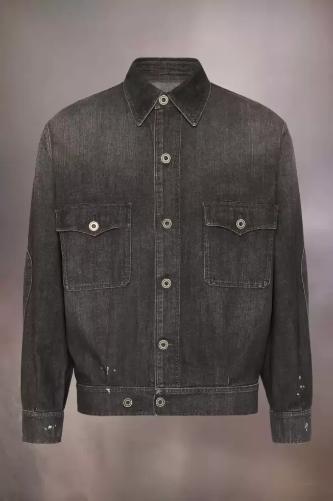 Distressed denim jacket Distressed denim jacket