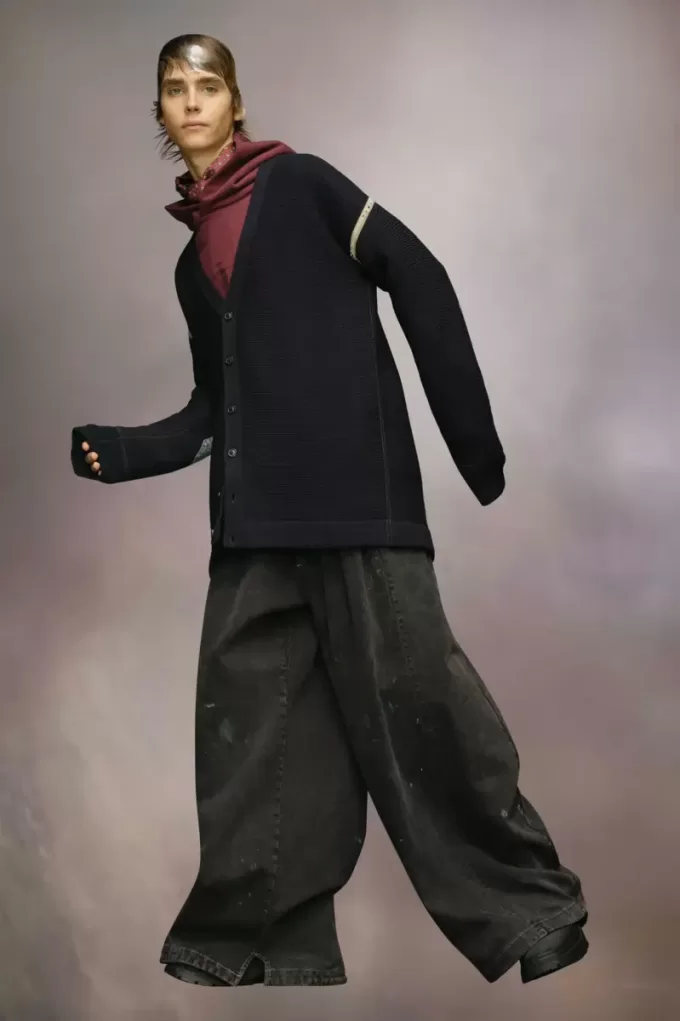 Elbow patch cardigan