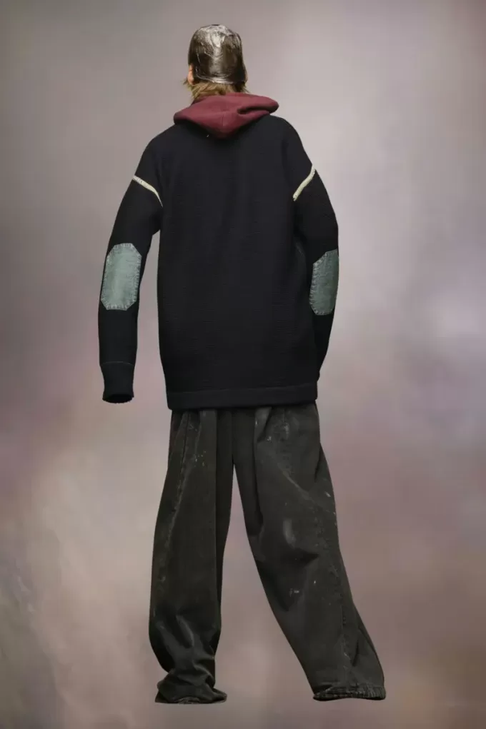 Elbow patch cardigan