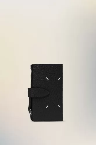 Four stitches zip wallet