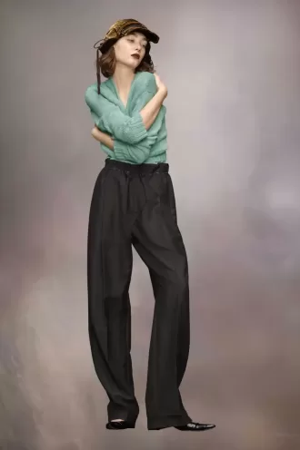 Gardening hemp knit cardigan