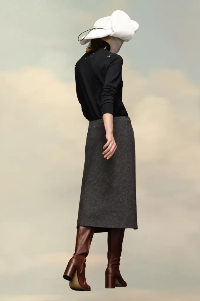 Herringbone A-Line Skirt Herringbone A-Line Skirt