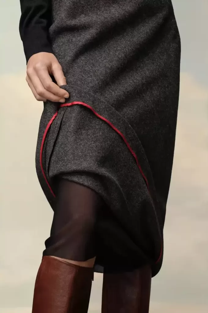 Herringbone A-Line Skirt Herringbone A-Line Skirt