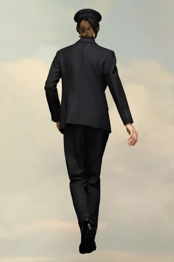 Wool Herringbone Trousers Wool Herringbone Trousers