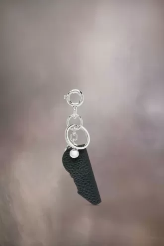 Logo leather keyring