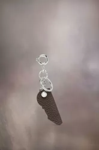 Logo leather keyring