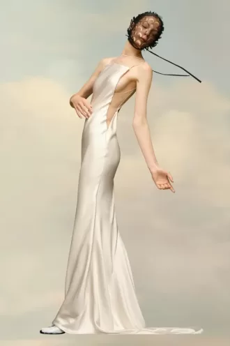 Maison Margiela Hammered Satin Gown Maison Margiela Hammered Satin Gown