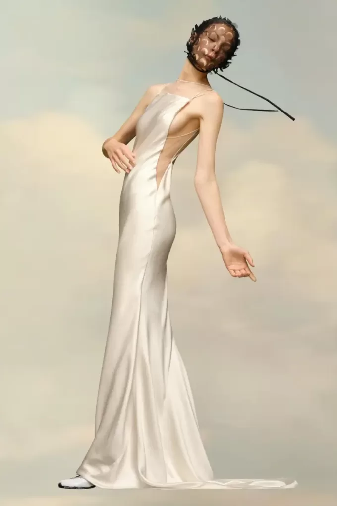 Maison Margiela Hammered Satin Gown Maison Margiela Hammered Satin Gown