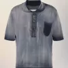 Maison Margiela Sun-faded polo top Maison Margiela Sun-faded polo top