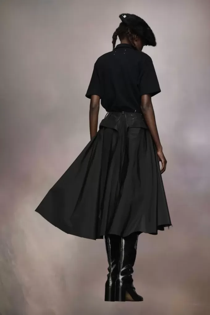 Maison Margiela Taffeta Midi Skirt Maison Margiela Taffeta Midi Skirt