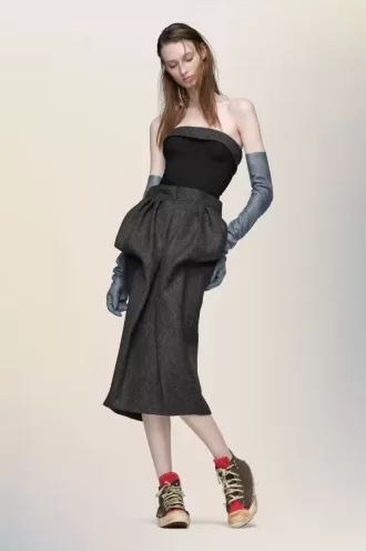 Maison Margiela Wool bustier dress