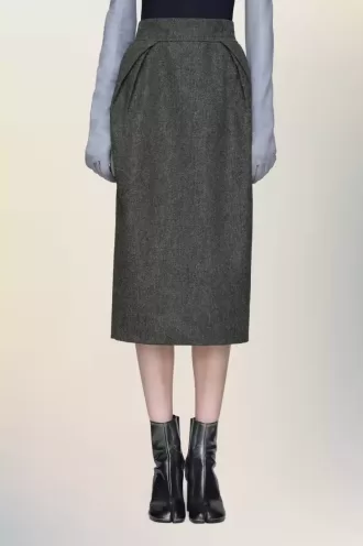 Maison Margiela Wool midi skirt