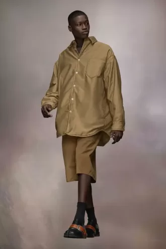 Padded Satin Cotton Shirt Padded Satin Cotton Shirt