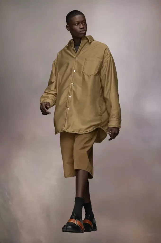 Padded Satin Cotton Shirt Padded Satin Cotton Shirt