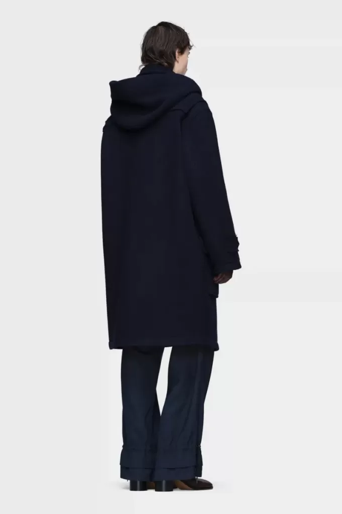 Reversible wool coat