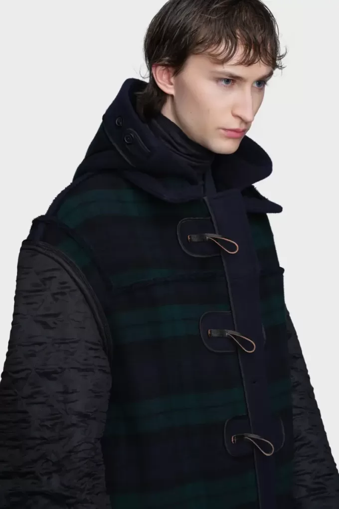 Reversible wool coat