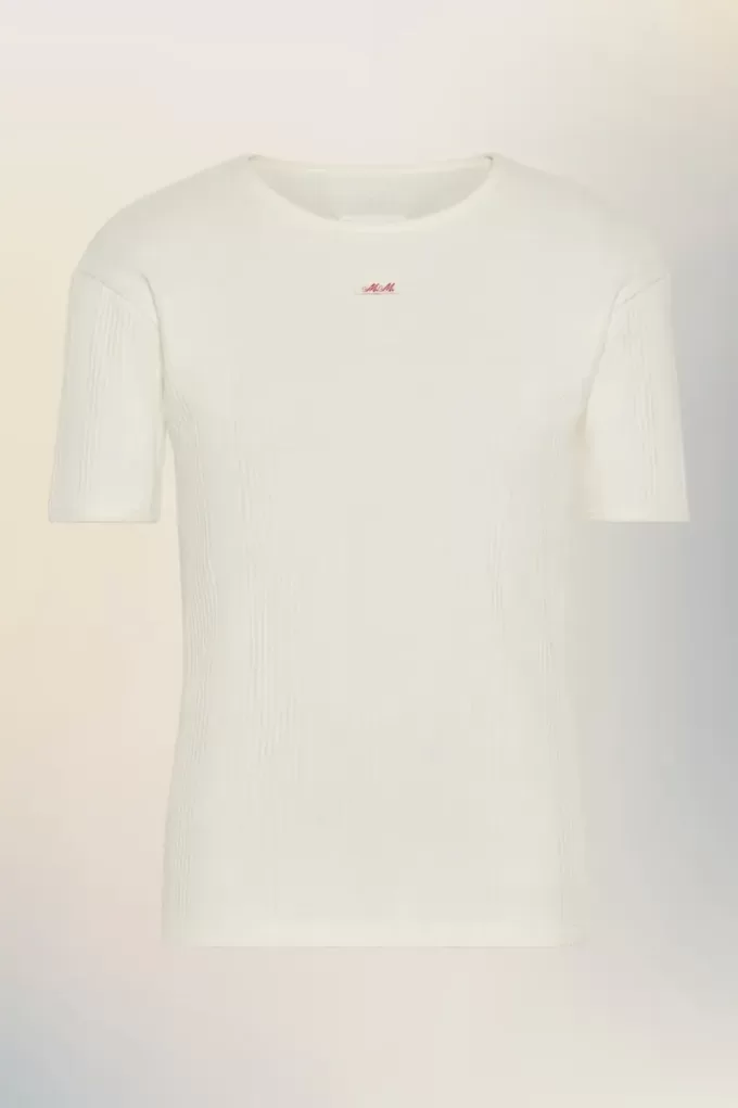 Ribbed cotton t-shirt Ribbed cotton t-shirt