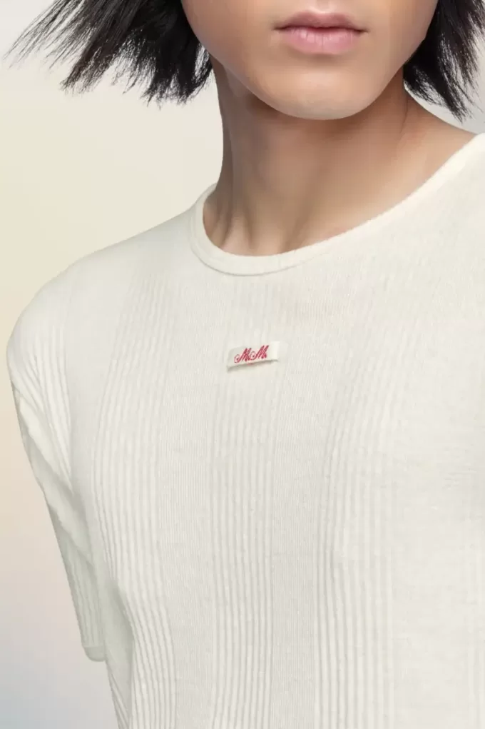 Ribbed cotton t-shirt Ribbed cotton t-shirt