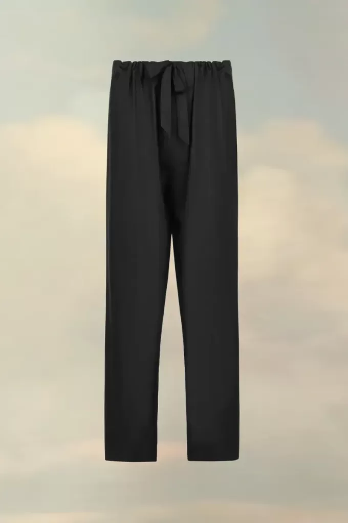 Silk Poplin Trousers Silk Poplin Trousers