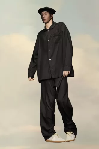 Silk Poplin Trousers Silk Poplin Trousers