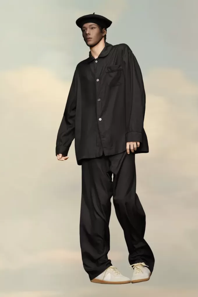 Silk Poplin Trousers Silk Poplin Trousers