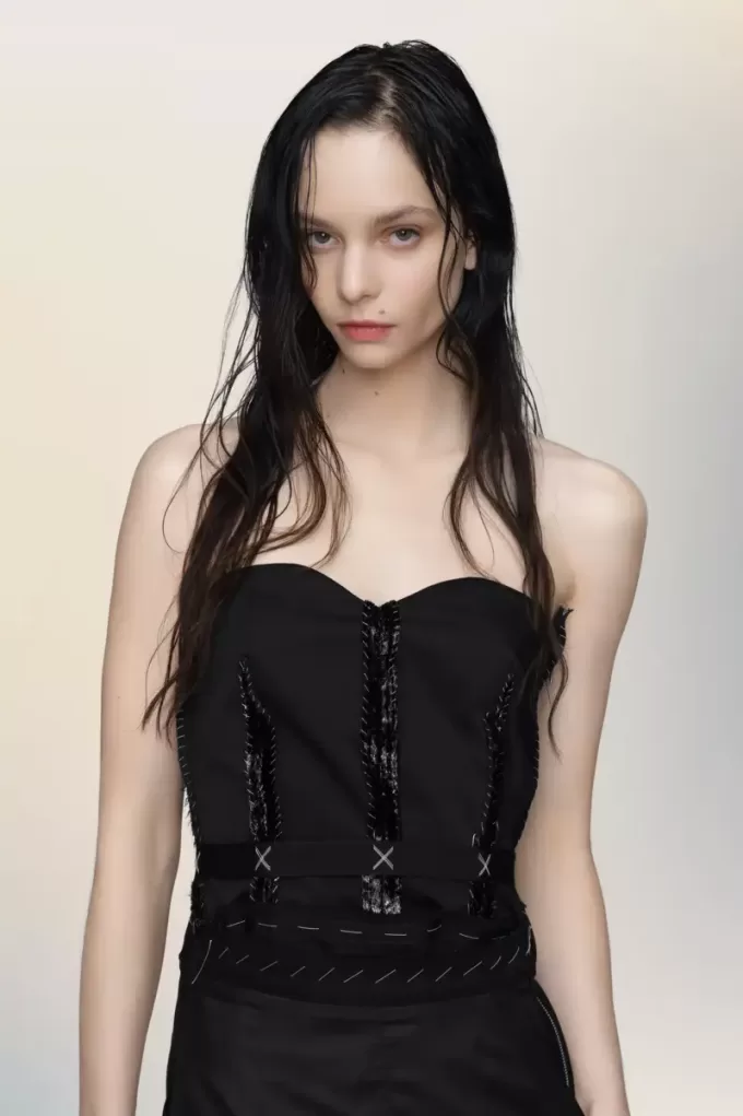 Strapless midi dress Strapless midi dress