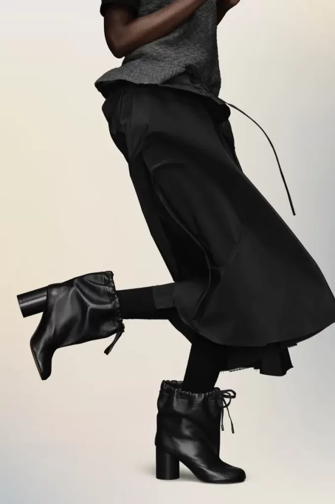 Tabi Drawstring Ankle Boots Tabi Drawstring Ankle Boots