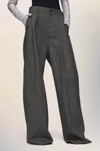 Wide-leg wool trousers Wide-leg wool trousers