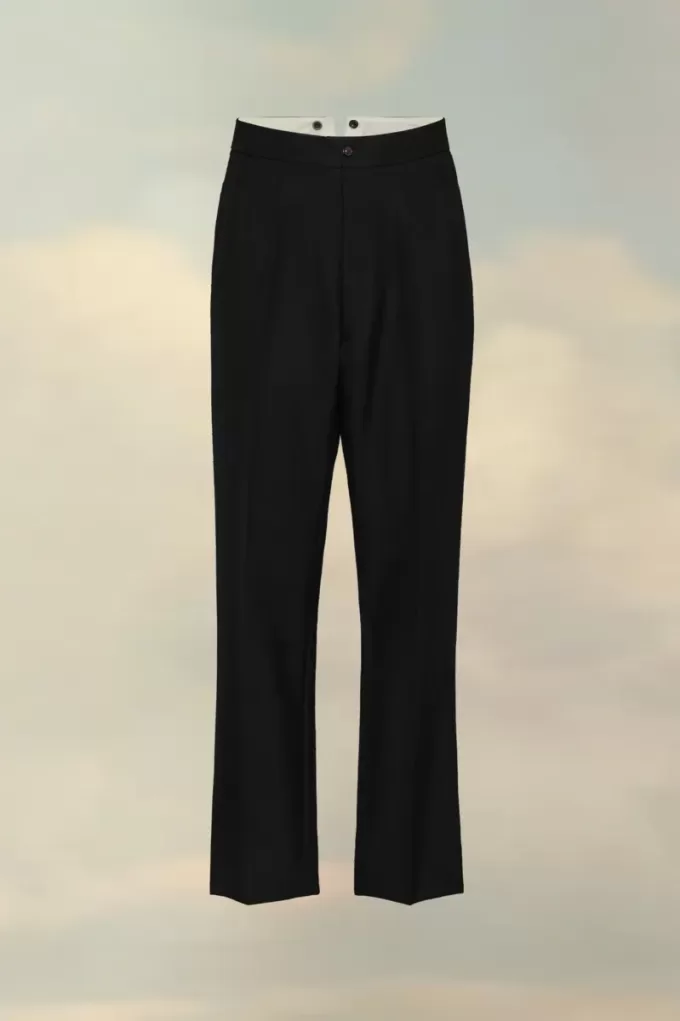 Wool Herringbone Trousers Wool Herringbone Trousers